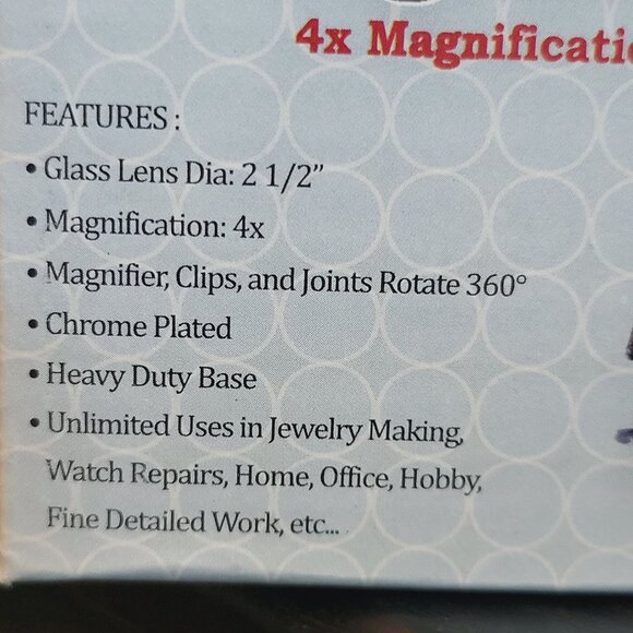 SE Helping Hand Magnifier Magnifying Glass 4X Magnification MZ201 - Picture 10 of 11